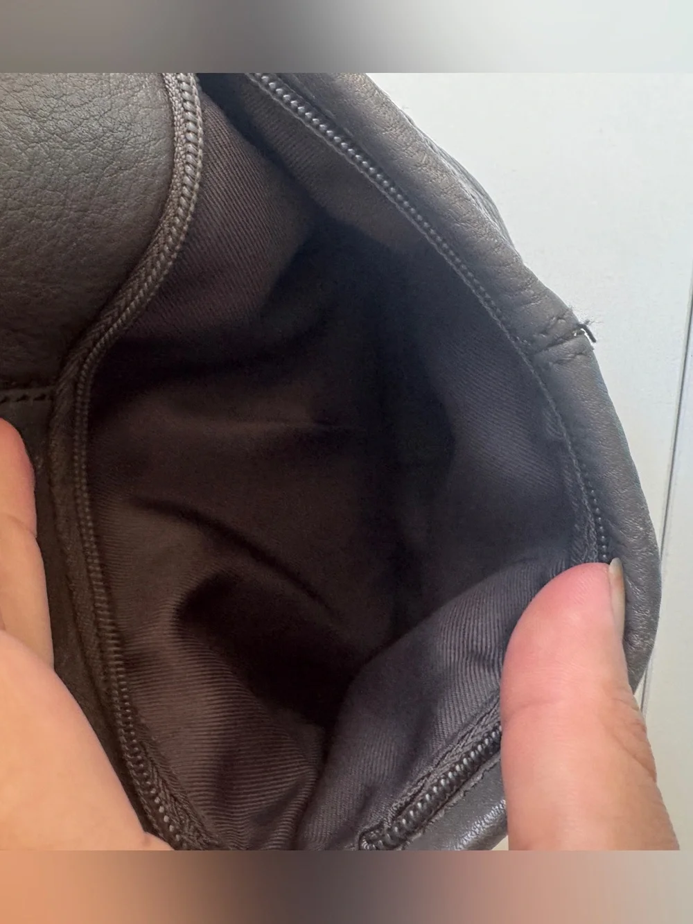 The Sak Hobo Smoke Grey Pebbled Handbag